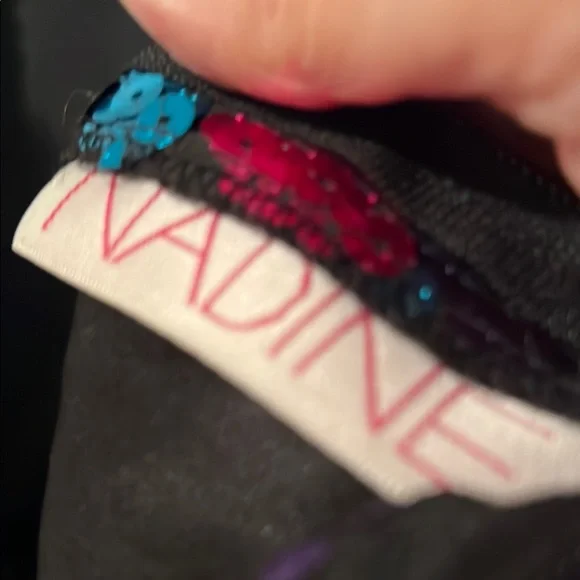 NADINE Sequin Mini Dress - Blue and Pink Size Small - Picture 2 of 5